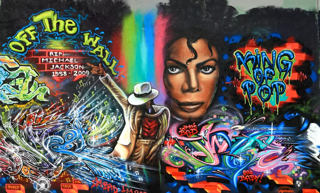 Graffiti przedstawiające Jacksona