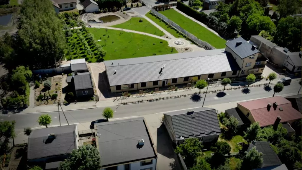Dom Seniora „Bronek" w Lubrańcu z lotu ptaka