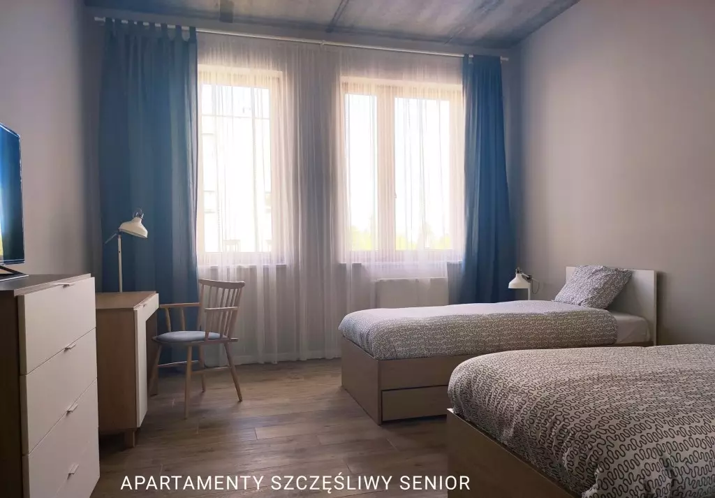 Jeden z pokoi w Domu Opieki „Apartamenty Szczęśliwy Senior” w Kaliszu