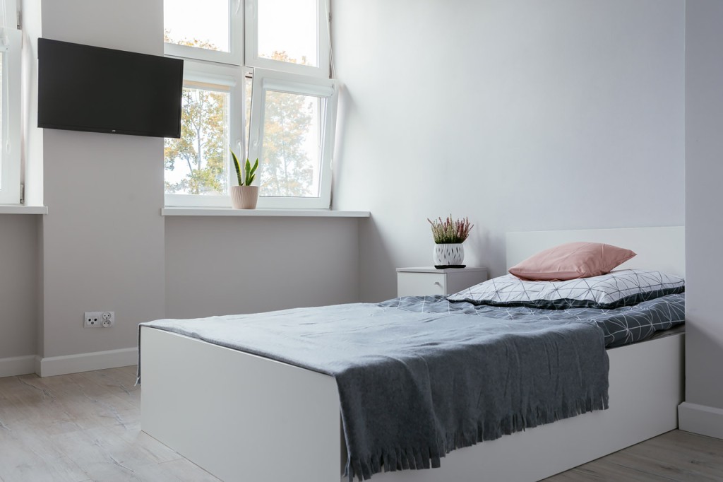 Pokoje w Domu Opieki „Villa Trojany" w Żmijewie-Trojanach są wygodne i nowocześnie urządzone