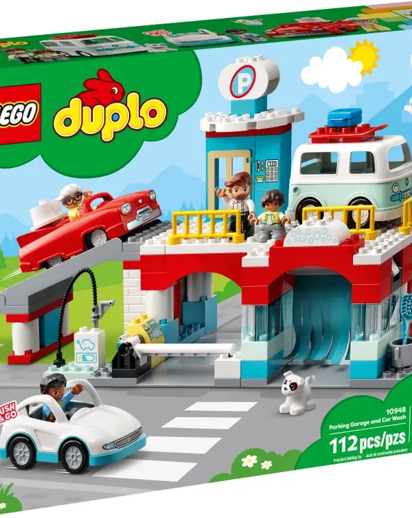 Opakowanie LEGO® DUPLO® Parking piętrowy i myjnia samochodowa zabawki dla wnuczka