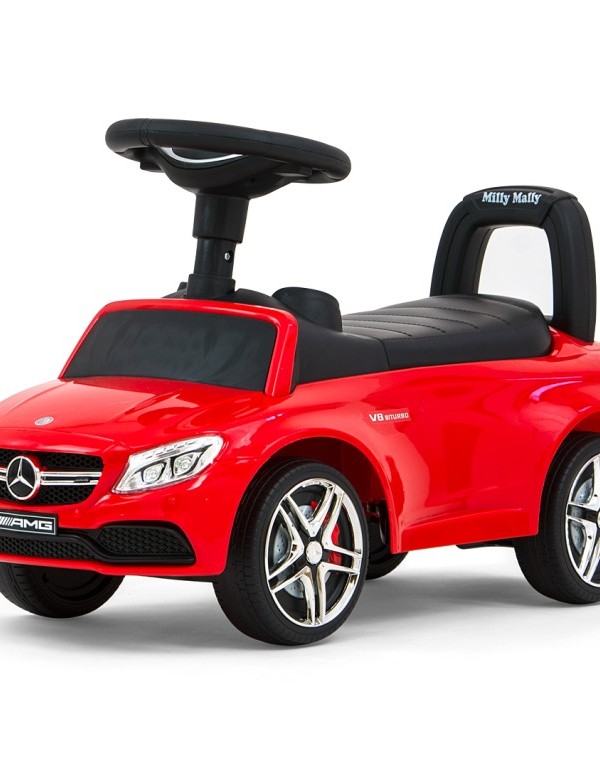 Czerwony jeździk Mercedes prezent dla wnuczka