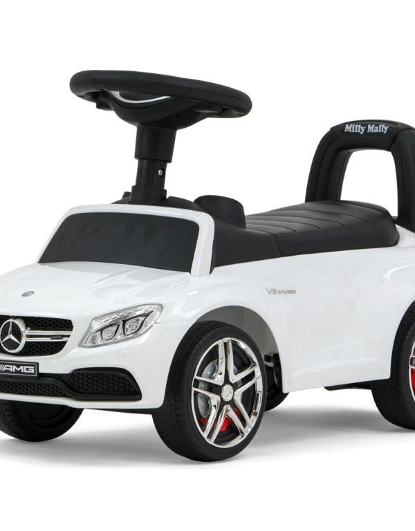 Biały jeździk Mercedes prezent dla wnuczka