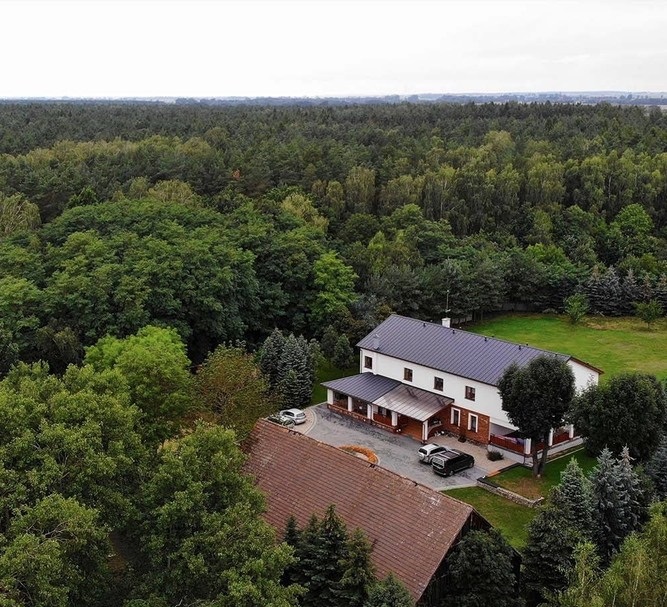 Dom Seniora „Pod Jednym Dachem” w Bukowcu z lotu ptaka