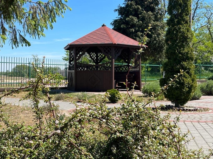 Ogród przed Domem Seniora w Drachowie