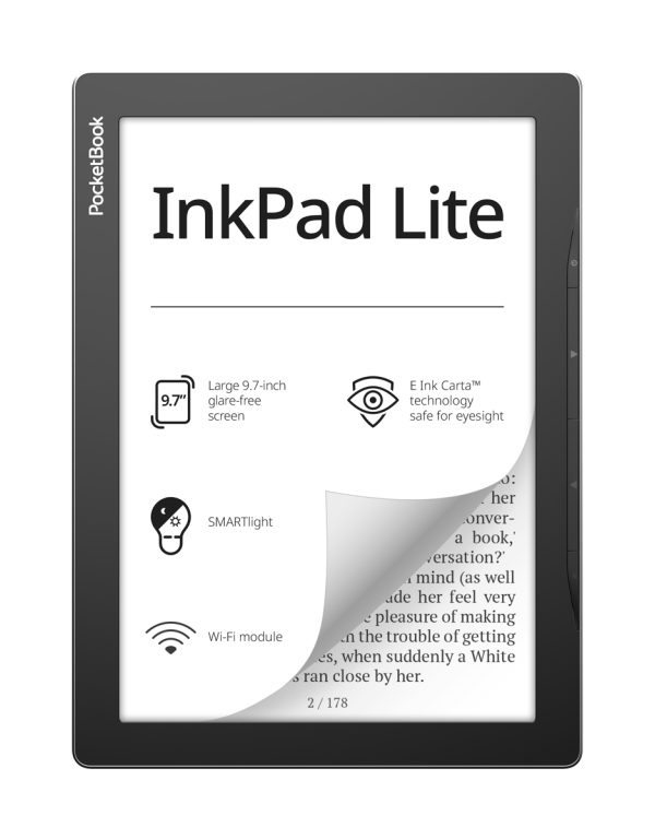 Pocketbook Inkpad Lite czarny czytnik e-booków dla seniora