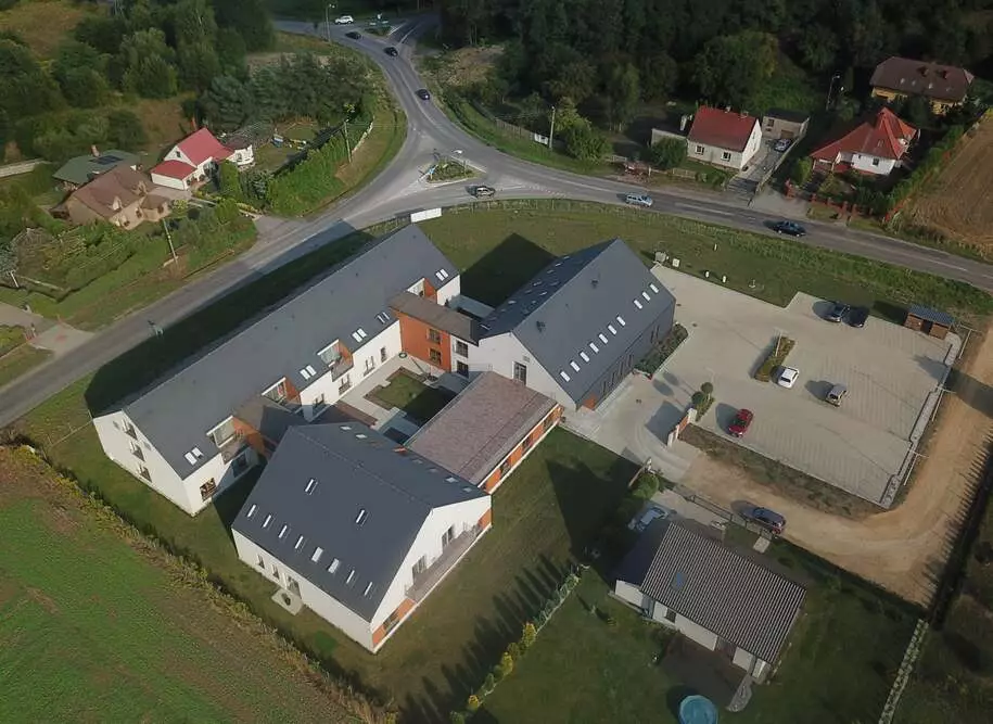 Apartamenty Senior Plus w Zbrosławicach z lotu tpaka
