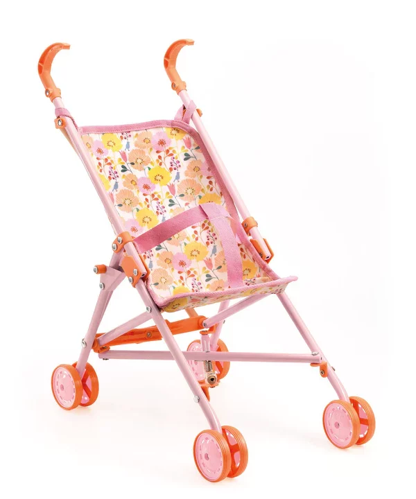 wózek spacerowy Djeco w kwiaty dla wnuczki 3-latka