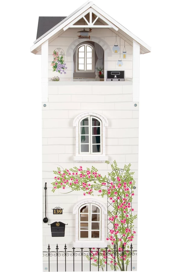 Small Foot Drewniany 3-piętrowy domek z boku dla wnuczki 3-latki