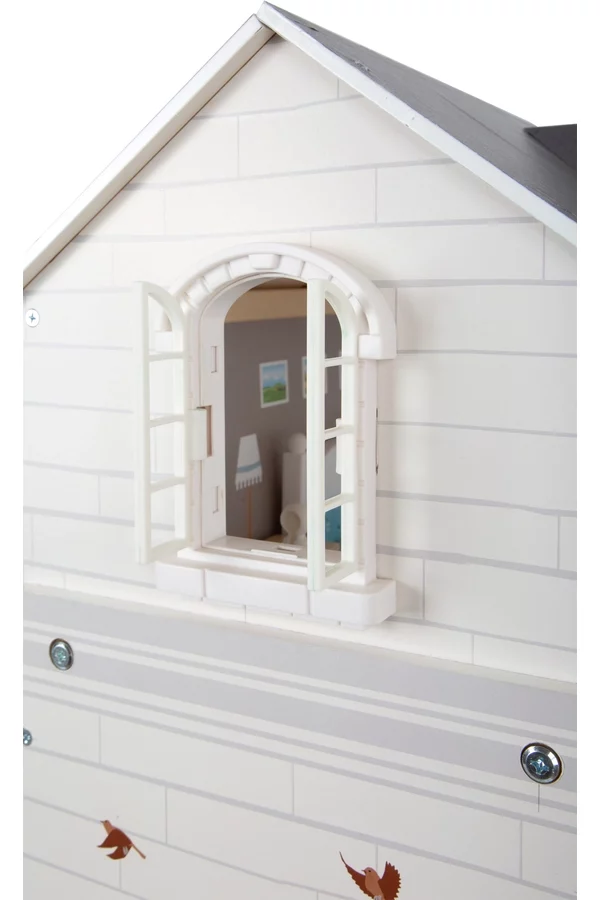 Small Foot Drewniany okienko domku dla lalek prezent dla wnuczki 3-latki