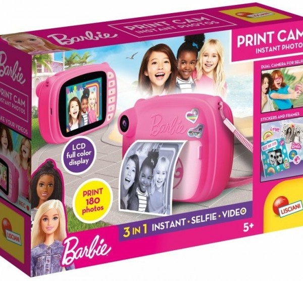 Barbie aparat fotograficzny z drukarką Lisciani dla wnuczki 7-latki