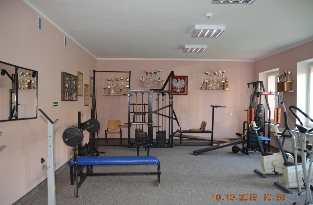 W Domu Pomocy Społecznej w Przasnyszu znajduje się siłownia i sala gimnastyczna 