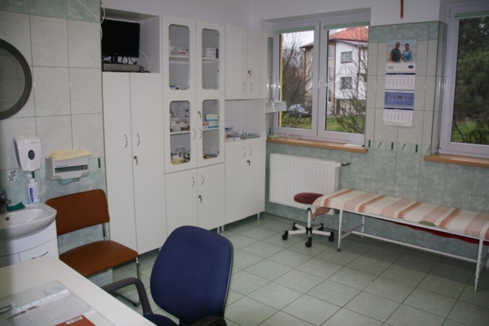 Na terenie Domu Pomocy Społecznej w Zagórzu znajduje się gabinet zabiegowy