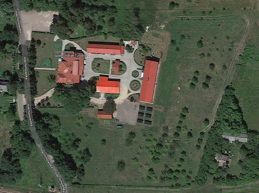 Dom Pomocy Społecznej w Turowie z lotu ptaka