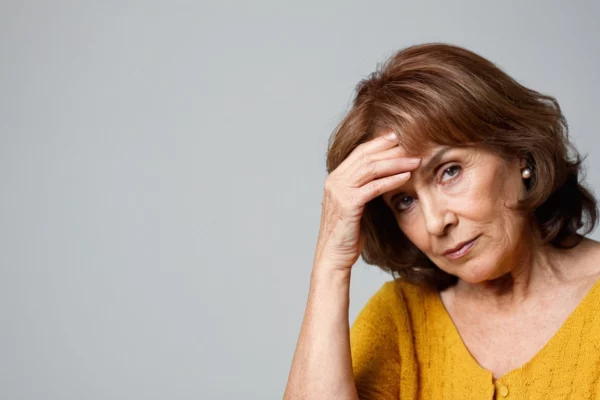 Kobieta 60+, która cierpi na stres oksydacyjny