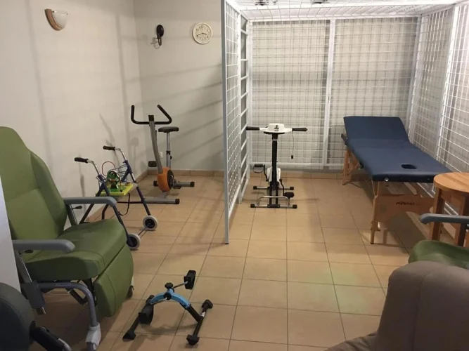 Pomieszczenie do rehabilitacji w Domu Seniora „Nad Korzeńcem” w Kobiórze