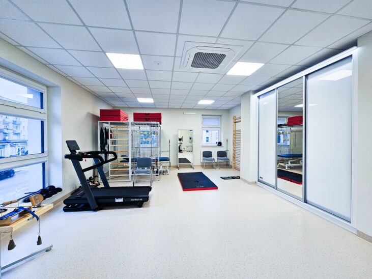 Sala gimnastyczna w Domu Dziennego Pobytu w Kluczborku