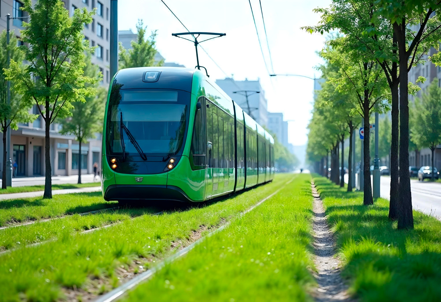 Nowoczesny tramwaj miejski